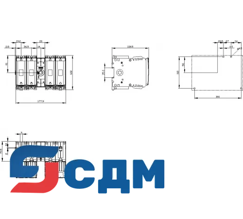 3KF1406-0MB11 3KF Выключатель-разъединитель с предохранителями