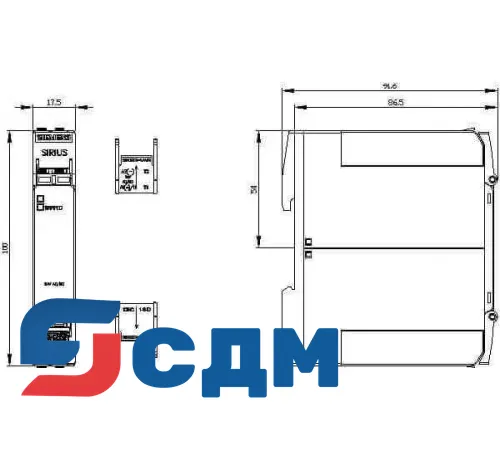 3RN2000-1AA30 SIRIUS 3RN2 термисторная защита электродвигателя