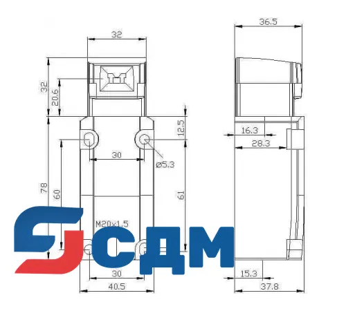 3SE5132-0QV20 Корпуса шириной 40 мм в соответствии с to EN 50041