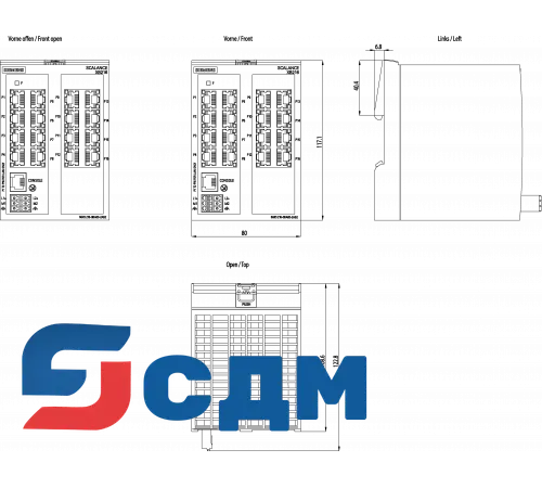 6GK5216-0BA00-2AB2 SCALANCE XB-200 управляемый