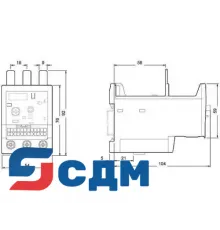 Электронное реле перегрузки Siemens 3RB2036-1QD0