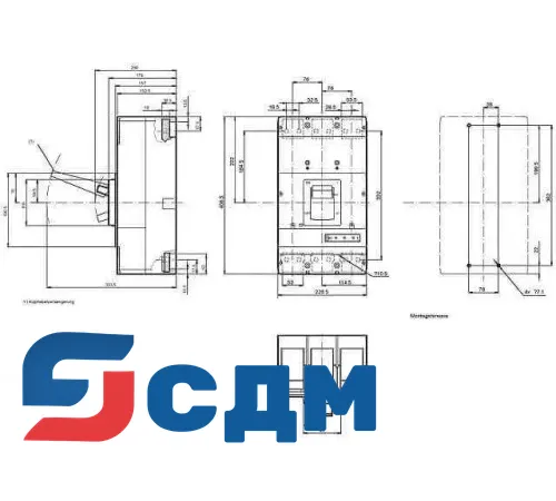 3VL7712-2DE36-.... автоматический выключатель 3 полюсный