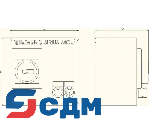 3RK4353-3JR58-1BA0 Пластиковый корпус, электромеханическая коммутация