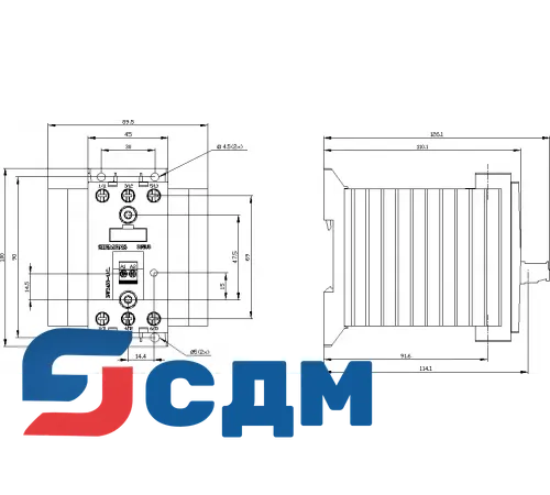 3RF2430-1AC35 3-фазный полупроводниковый контактор 3RF24
