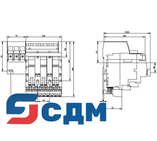 3RA6813-8AC Системы ввода питания для 3RA6