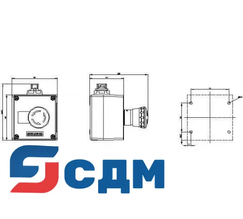 3SU1801-0NB10-4HB2 Кнопка и индикаторные лампы в корпусе для AS-интерфейса