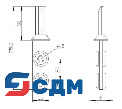3SE5000-0AV01 Корпуса шириной 31 мм в соответствии с EN 50047