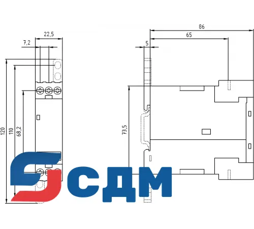 3UG4512-1AR20 Контроль обрыва линейного провода и порядка чередования фаз