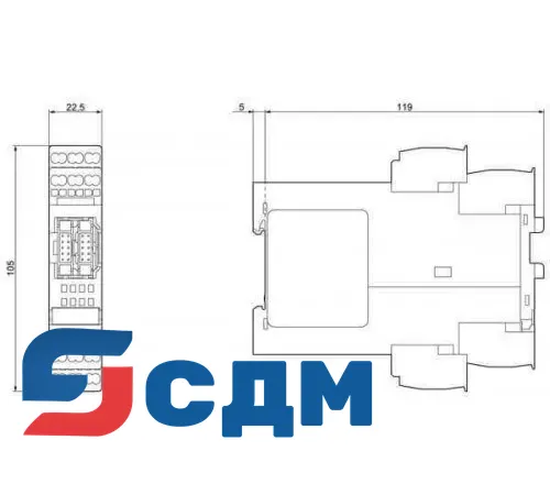 3RK3242-2AA10 3RK32, 3RK33 Модуль расширения