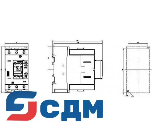 3RT2045-1AP00 Контактор SIRIUS 3RT20, 3-полюсные, до 18,5 кВт