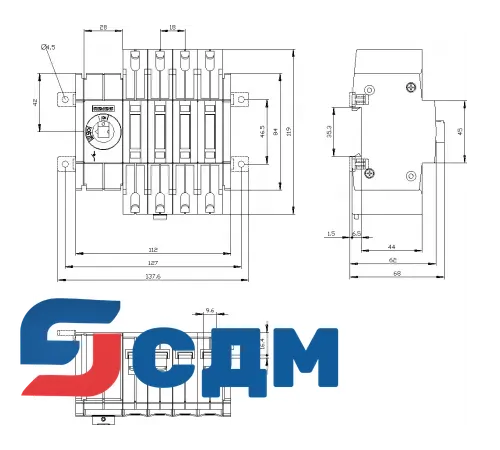 3KD1640-2ME10-0 Выключатель-разъединитель SENTRON