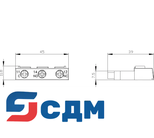 3RV2901-1D Дополнительные монтируемые принадлежности