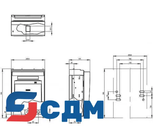 3NP1153-1DA20 Установка на монтажной панели