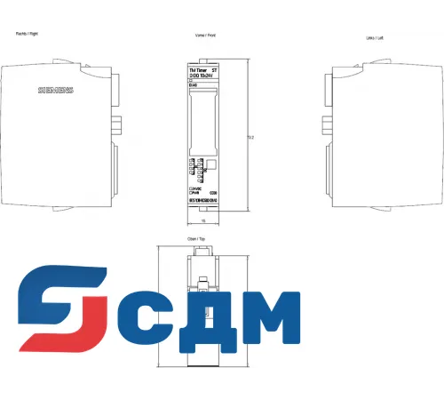 6ES7138-6CG00-0BA0 Модуль таймера TM Timer DIDQ 10x24V