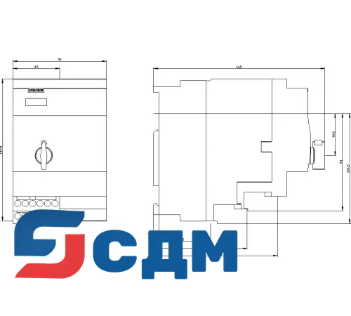 3RA6250-1CP33 Реверсивный компактный пускатель 3RA62