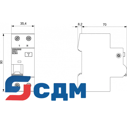 5SU1656-7KK40 Дифавтомат