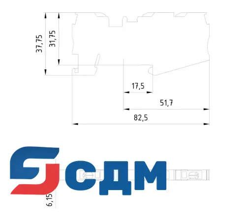8WH3003-0AF00 Клемма с режущими зажимами 8WH