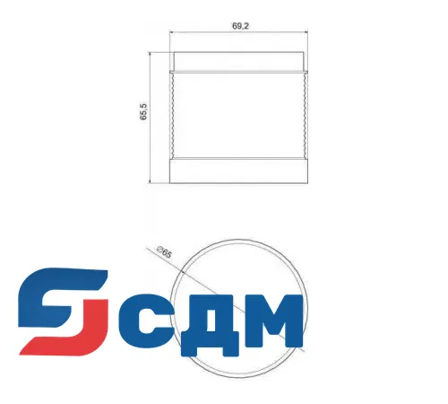 8WD4420-5BD Сигнальная колонна SIGUARD, диаметр 70 mm