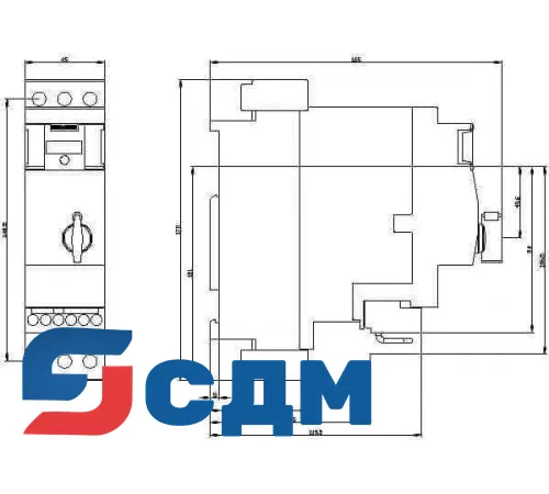 3RA6400-1DB42 Нереверсивный пускатель 3RA64