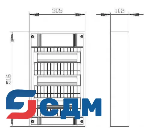 8GB5036-0KM Небольшие распределительные щиты