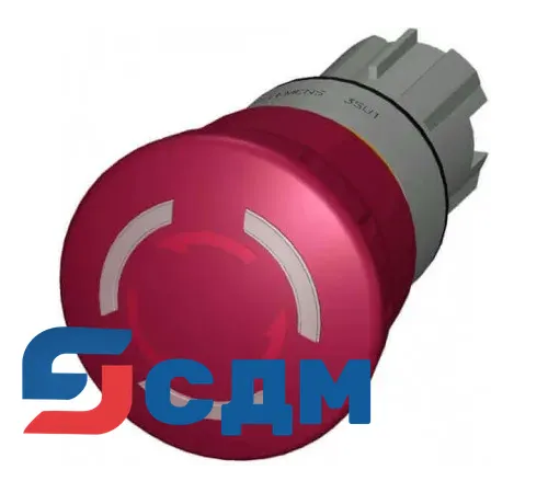 3SU1051-1HB20-0AA0 Кнопка грибовидная АВАРИЙНОЙ ОСТАНОВКИ