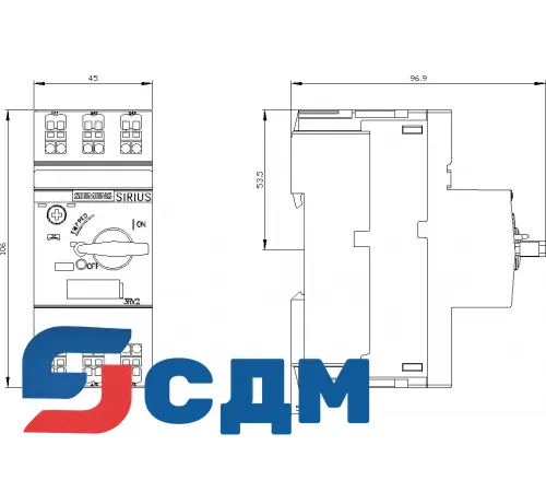3RV2411-0CA20 Для защиты трансформаторов