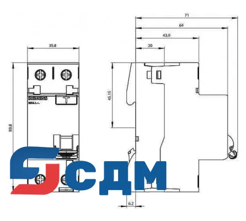 Дифавтомат 5SV4312-0