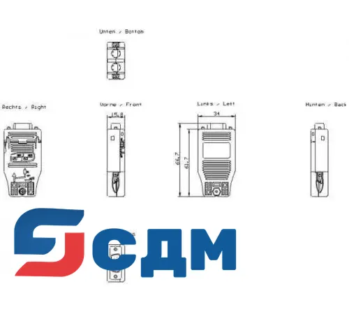 Siemens 6GK1500-0FC10 Оптический кабель IE FO Cord