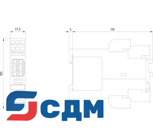 3RK3321-2AA10 3RK32, 3RK33 Модуль расширения