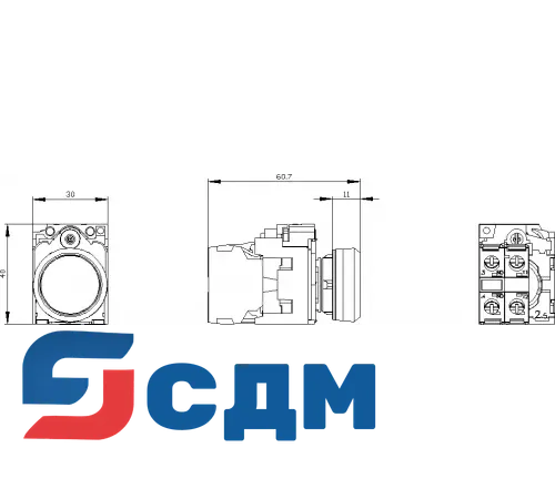 3SU1152-0AB40-1BA0 Кнопка