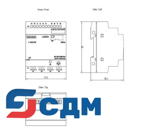6ED1052-2HB00-0BA8 Логический модуль LOGO!