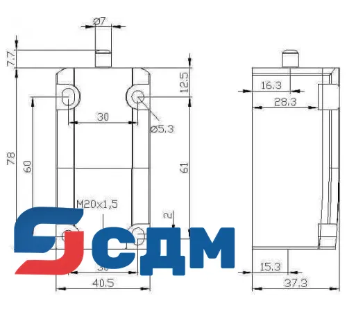 3SE5112-0CA00 Корпуса шириной 40 мм в соответствии с EN 50041