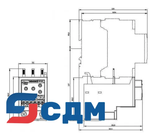 3RR2143-1AA30 Реле контроля тока