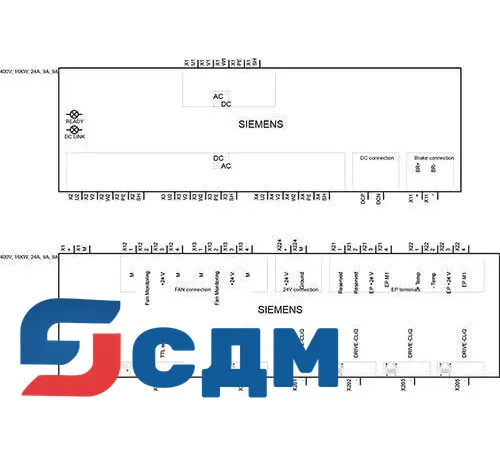 6SL3111-3VE21-6EA0 SINAMICS S120 Комбинированный силовой модуль