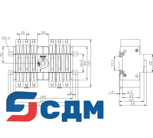 3KD2260-2ME20-0 Выключатель-разъединитель SENTRON