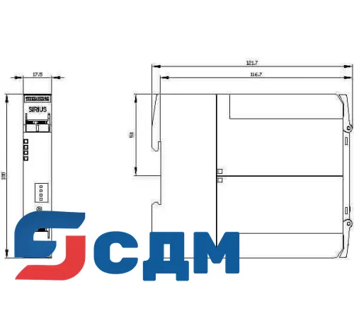 3SK1120-1AB40 SIRIUS 3SK1 Усовершенствованные базовые блоки