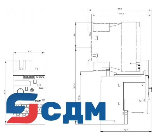3RB3016-2PE0 3RB30, 3RB31 до 40 A для стандартных применений