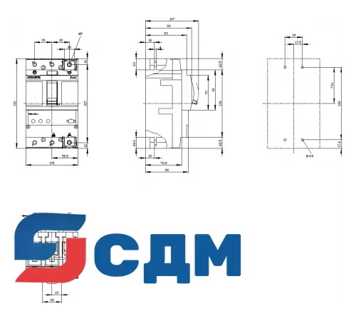 3VA2040-5HL36-0AA0 3VA автоматический выключатель в литом корпусе до 250 A, ETU, 400/690 В, до 150 кА