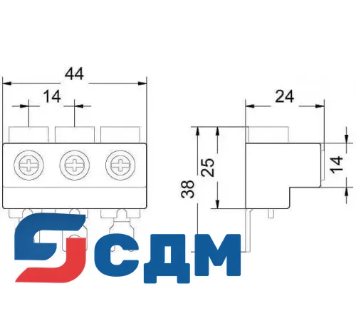 3RV1925-5AB Принадлежности для шинной системы