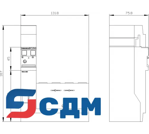 3VA9114-0RS10 Устройства защитного отключения УЗО для 3VA1
