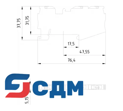 8WH3003-0AE01 Клемма с режущими зажимами 8WH