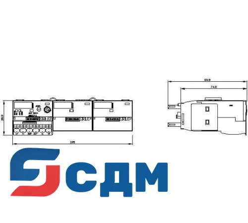 3RA2712-2CA00 Функциональные модули для установки на контакторы SIRIUS 3RT2