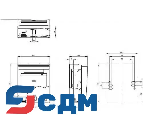 3NP1163-1DA20 Установка на монтажной панели