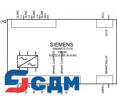 6SL3224-0BE35-5UA0 Частотный преобразователь Сименс