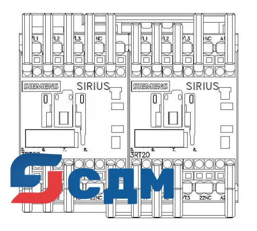 3RA2315-8XB30-2AK6 Реверсивные контакторные сборки SIRIUS 3RA23