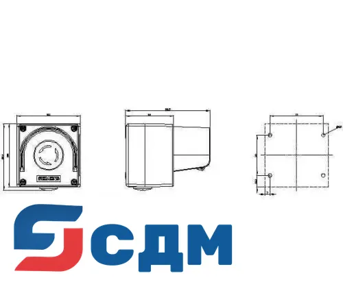 3SU1851-0ND00-2AC2 Кнопка и индикаторные лампы в корпусе