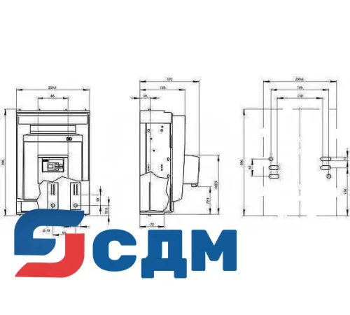 3NP1153-1DA13 Установка на монтажной панели