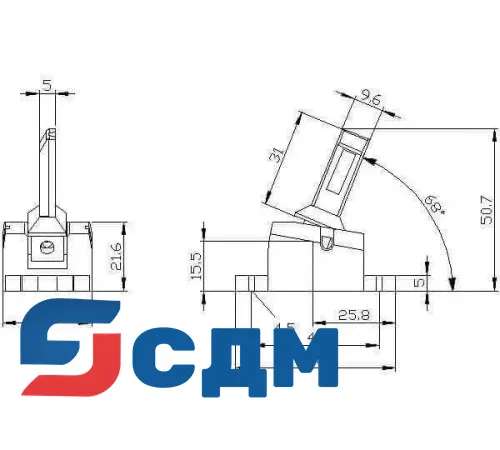 3SE5000-0AV04 Корпуса шириной 31 мм в соответствии с EN 50047