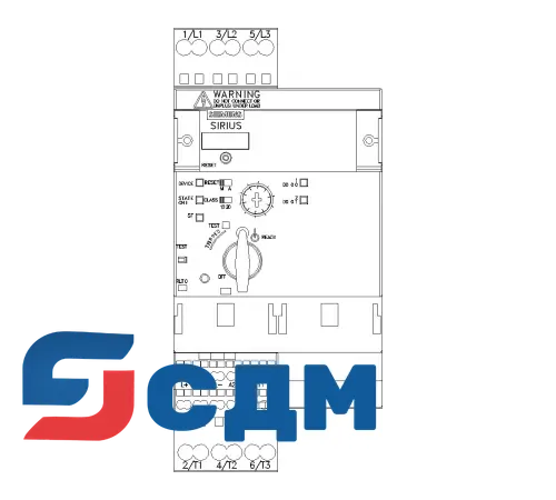 3RA6500-2AB42 Реверсивный компактный пускатель 3RA65