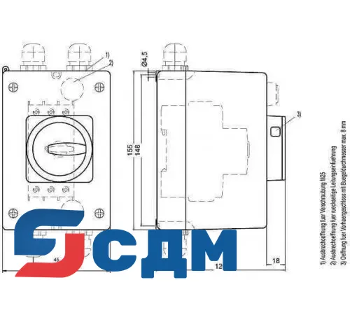 3RV1923-1DA00 Корпуса и передние пластины